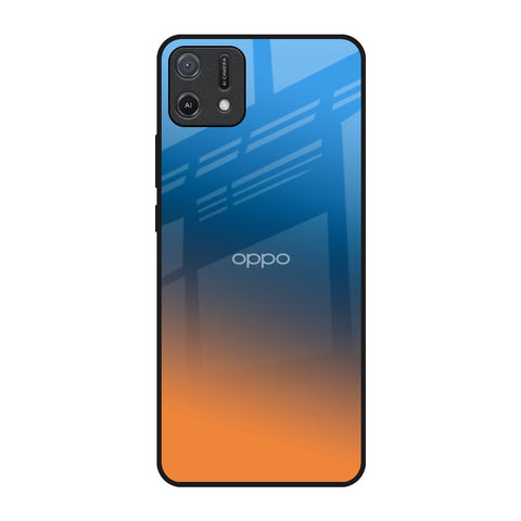 Sunset Of Ocean Oppo A16K Glass Back Cover Online
