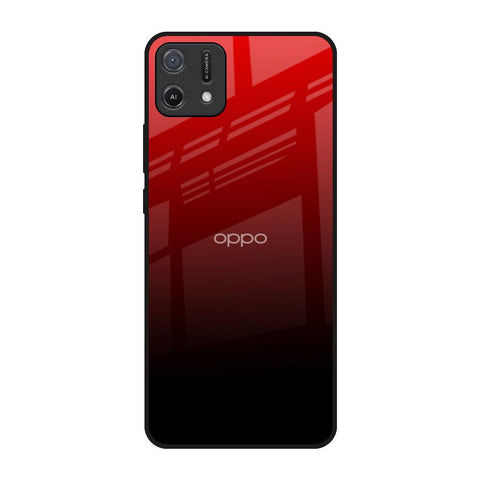 Maroon Faded Oppo A16K Glass Back Cover Online