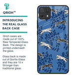 Blue Cheetah Glass Case for Oppo A16K