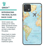 Travel Map Glass Case for Oppo A16K