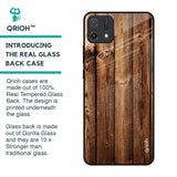 Timber Printed Glass Case for Oppo A16K
