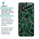 Abstract Green Glass Case For Oppo A16K