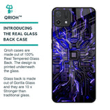 Techno Color Pattern Glass Case For Oppo A16K