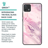 Diamond Pink Gradient Glass Case For Oppo A16K