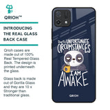 Struggling Panda Glass Case for Oppo A16K