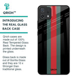 Vertical Stripes Glass Case for Oppo A16K