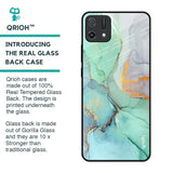 Green Marble Glass Case for Oppo A16K