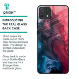 Blue & Red Smoke Glass Case for Oppo A16K