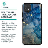 Blue Cool Marble Glass Case for Oppo A16K