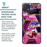 Electroplated Geometric Marble Glass Case for Oppo A16K