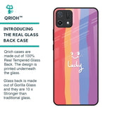 Lucky Abstract Glass Case for Oppo A16K