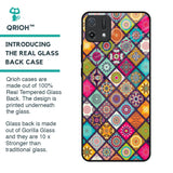 Multicolor Mandala Glass Case for Oppo A16K