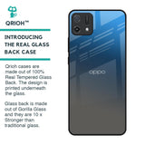 Blue Grey Ombre Glass Case for Oppo A16K