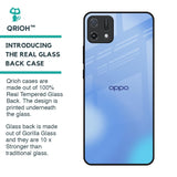 Vibrant Blue Texture Glass Case for Oppo A16K