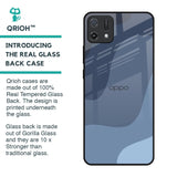 Navy Blue Ombre Glass Case for Oppo A16K