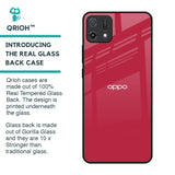 Solo Maroon Glass case for Oppo A16K