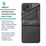 Grey Metallic Glass Case For Oppo A16K