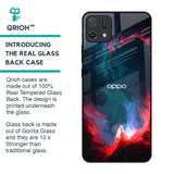 Brush Art Glass Case For Oppo A16K