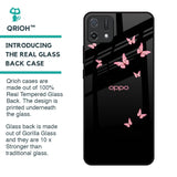 Fly Butterfly Glass Case for Oppo A16K