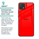 Blood Red Glass Case for Oppo A16K