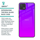 Purple Pink Glass Case for Oppo A16K