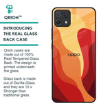 Magma Color Pattern Glass Case for Oppo A16K