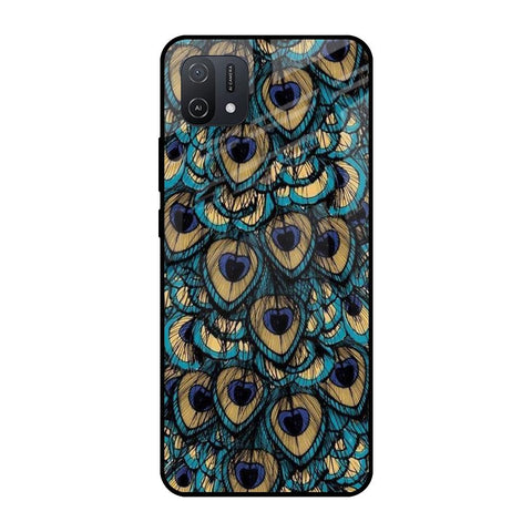 Peacock Feathers Oppo A16K Glass Cases & Covers Online
