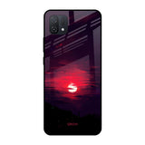 Morning Red Sky Oppo A16K Glass Cases & Covers Online