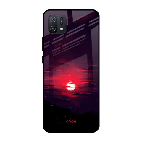 Morning Red Sky Oppo A16K Glass Cases & Covers Online