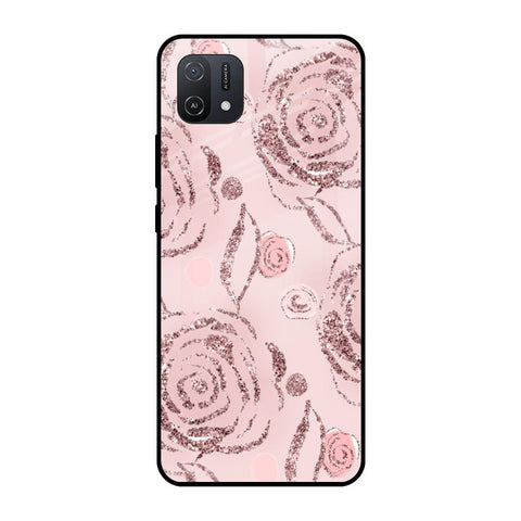 Shimmer Roses Oppo A16K Glass Cases & Covers Online