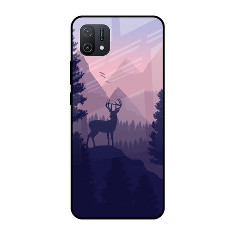 Deer In Night Oppo A16K Glass Cases & Covers Online