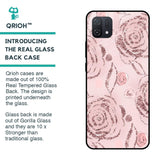 Shimmer Roses Glass case for Oppo A16K