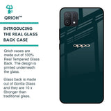 Hunter Green Glass Case For Oppo A16K