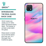 Colorful Waves Glass case for Oppo A16K