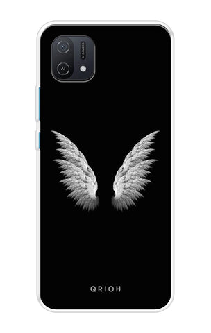 White Angel Wings Oppo A16K Back Cover