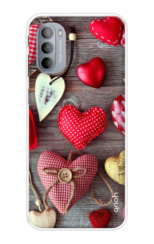 Valentine Hearts Motorola Moto G31 Back Cover
