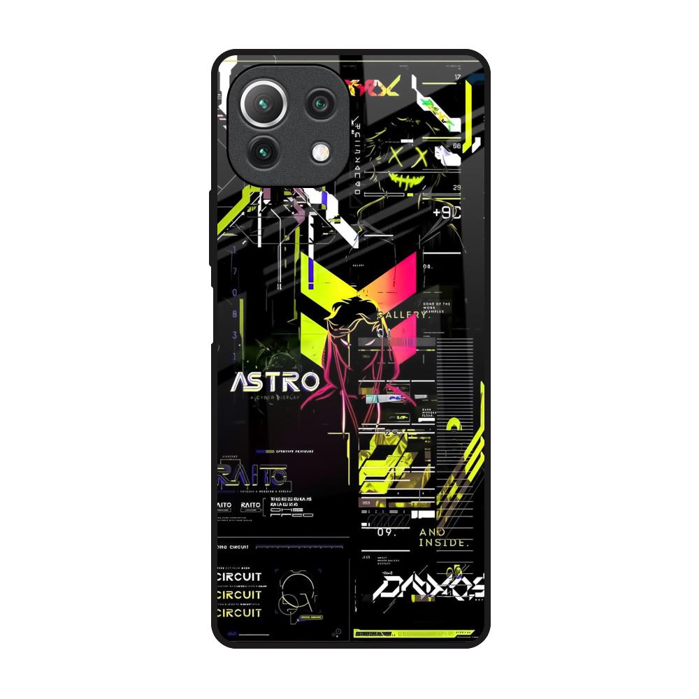 Astro Glitch Mi 11 Lite NE 5G Glass Back Cover Online