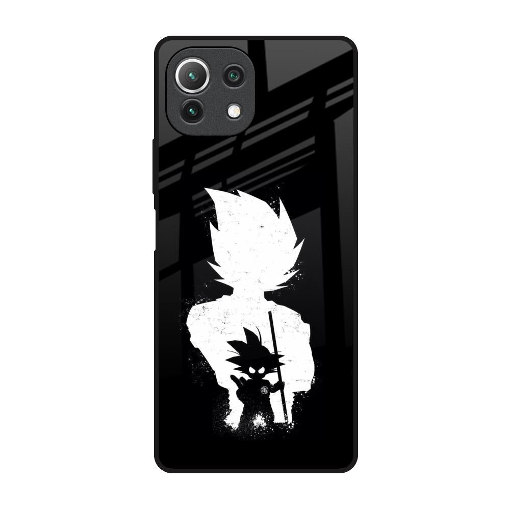 Monochrome Goku Mi 11 Lite NE 5G Glass Back Cover Online