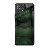 Green Leather Mi 11 Lite NE 5G Glass Back Cover Online