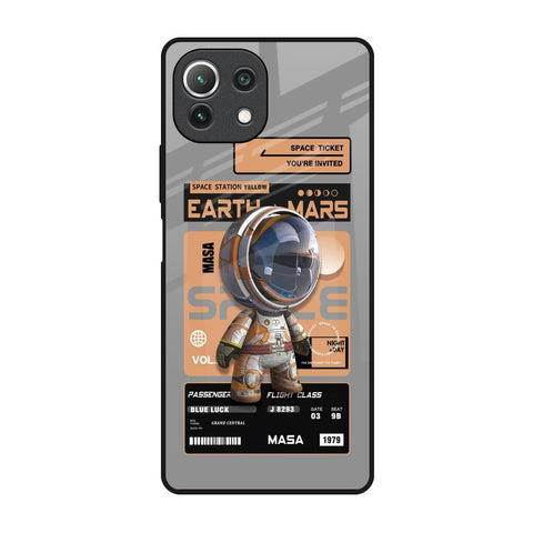 Space Ticket Mi 11 Lite NE 5G Glass Back Cover Online