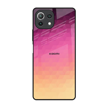 Geometric Pink Diamond Mi 11 Lite NE 5G Glass Back Cover Online