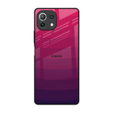 Wavy Pink Pattern Mi 11 Lite NE 5G Glass Back Cover Online