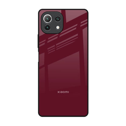 Classic Burgundy Mi 11 Lite NE 5G Glass Back Cover Online