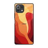 Magma Color Pattern Mi 11 Lite NE 5G Glass Back Cover Online