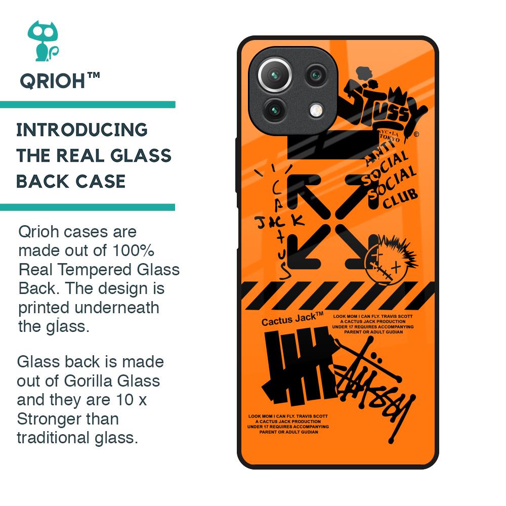 Anti Social Club Glass Case for Mi 11 Lite NE 5G