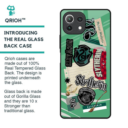 Slytherin Glass Case for Mi 11 Lite NE 5G