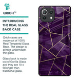 Geometric Purple Glass Case For Mi 11 Lite NE 5G