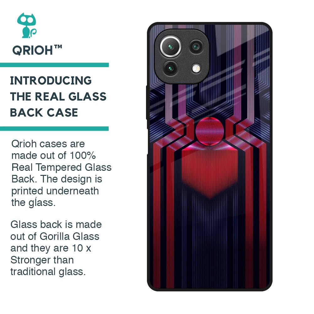 Super Art Logo Glass Case For Mi 11 Lite NE 5G