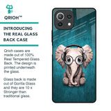 Adorable Baby Elephant Glass Case For Mi 11 Lite NE 5G