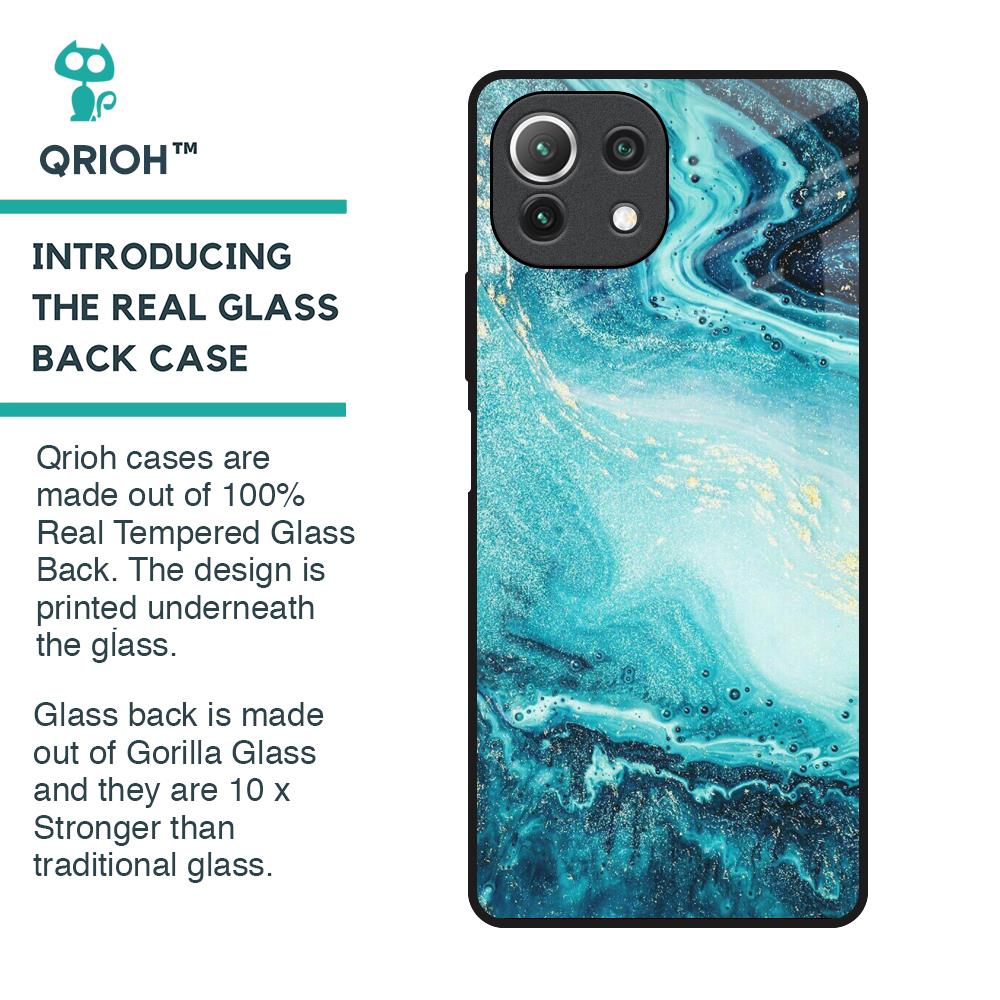 Sea Water Glass Case for Mi 11 Lite NE 5G